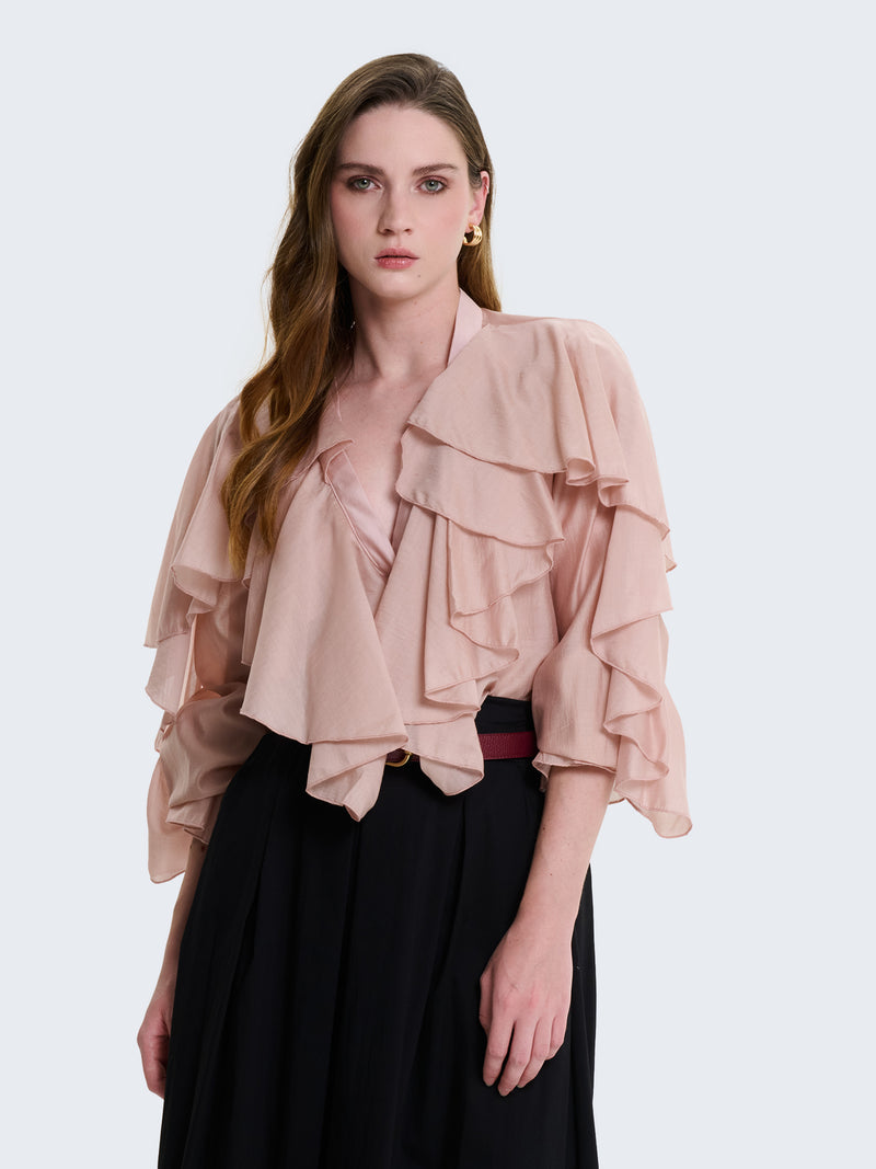 Camicia con volant