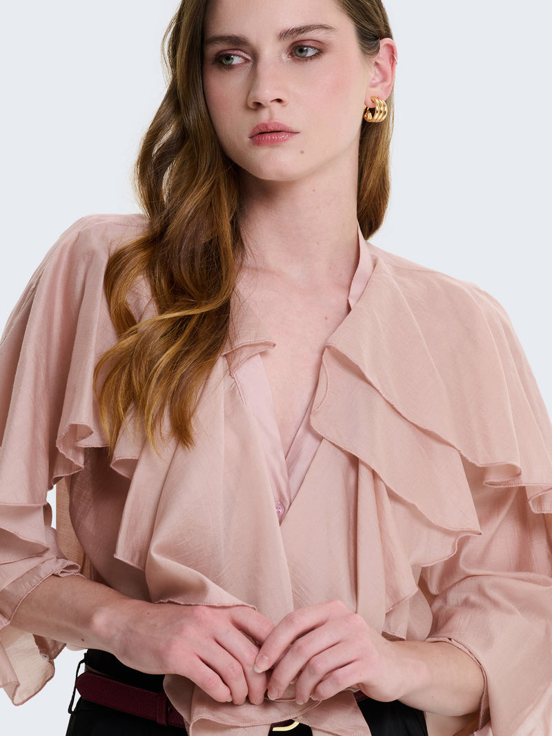 Camicia con volant
