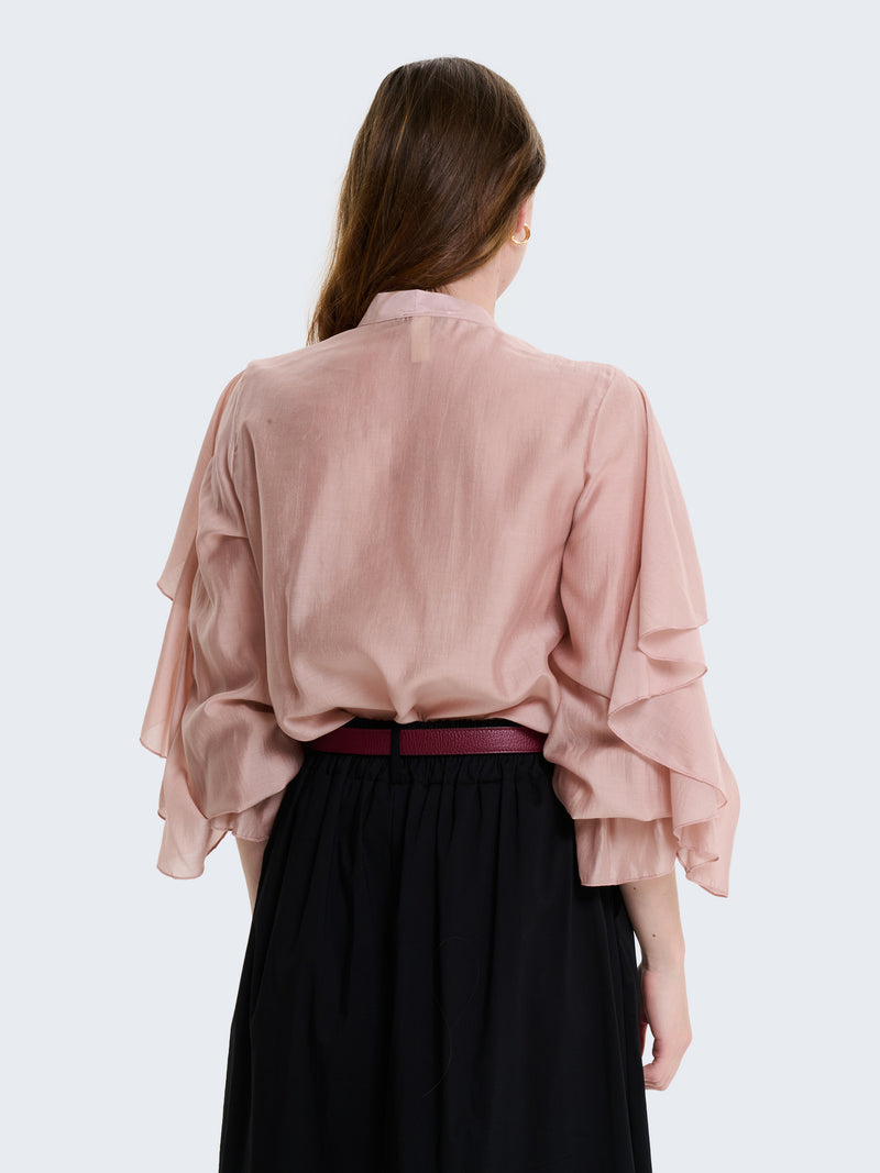 Camicia con volant