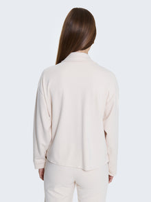 Camicia misto lana boxy con accessori