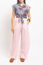 Camicia con fiocco fantasia