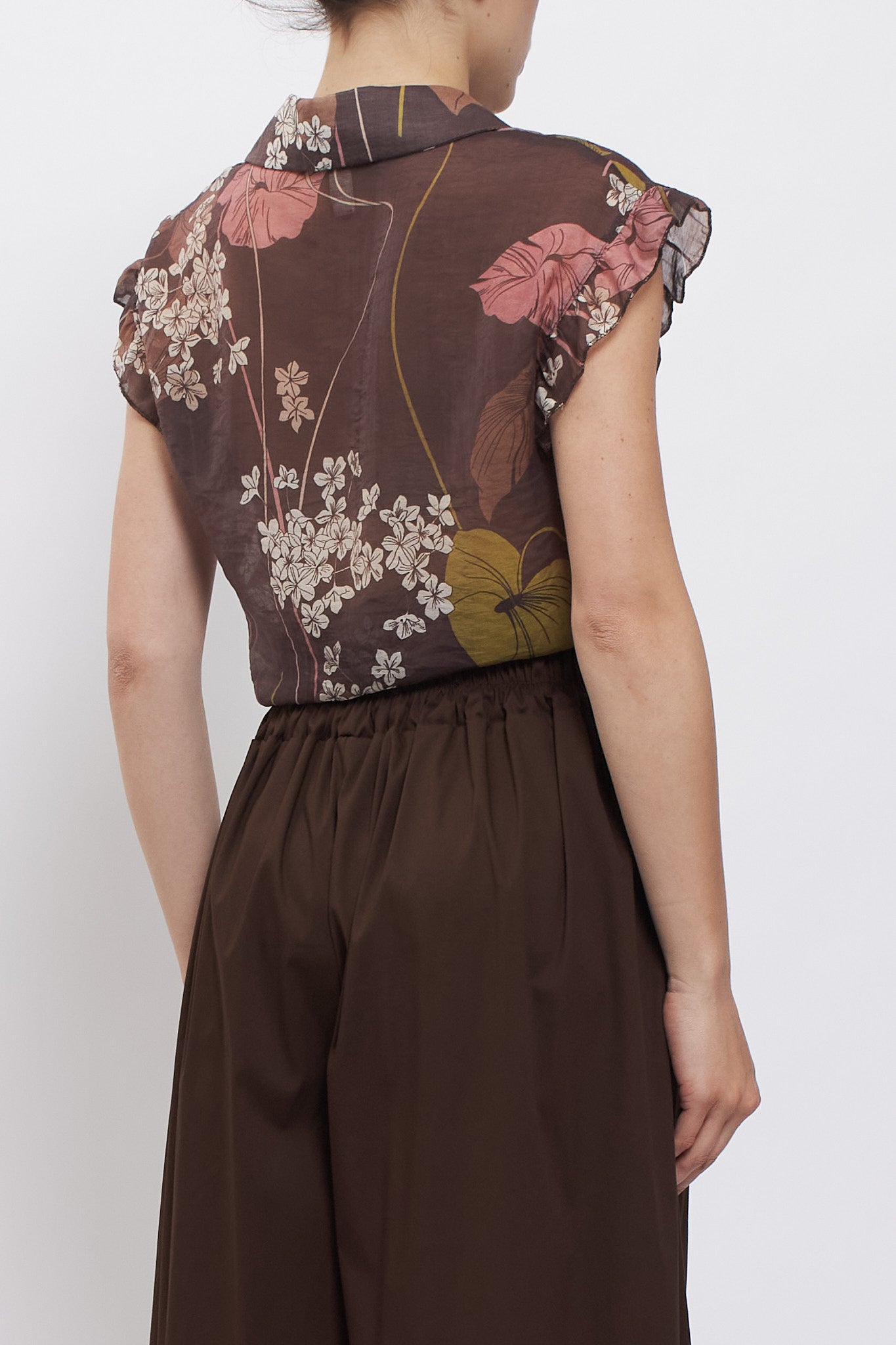 Camicia con fiocco fantasia