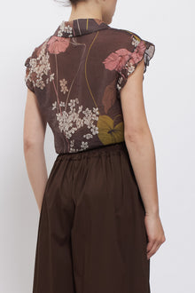 Camicia con fiocco fantasia