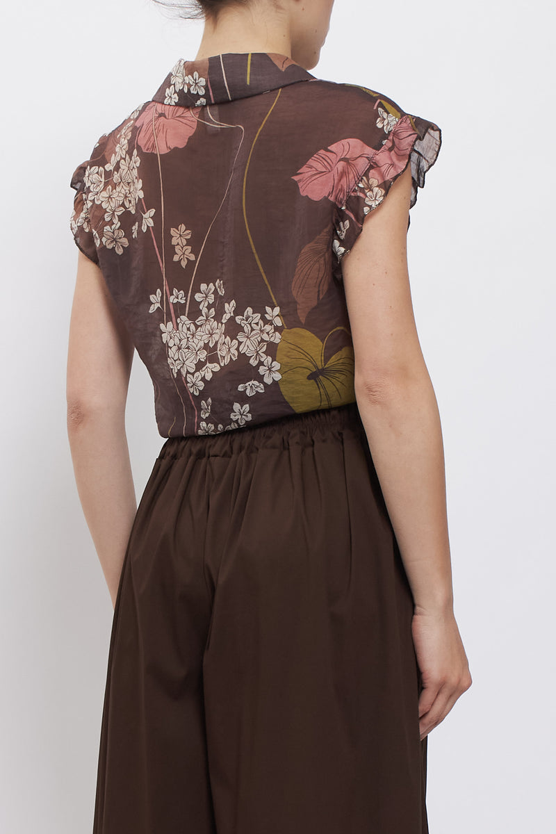 Camicia con fiocco fantasia