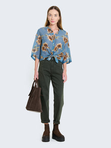 Jeans straight con risvoltino