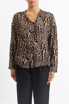 Camicia in lana con fiocco