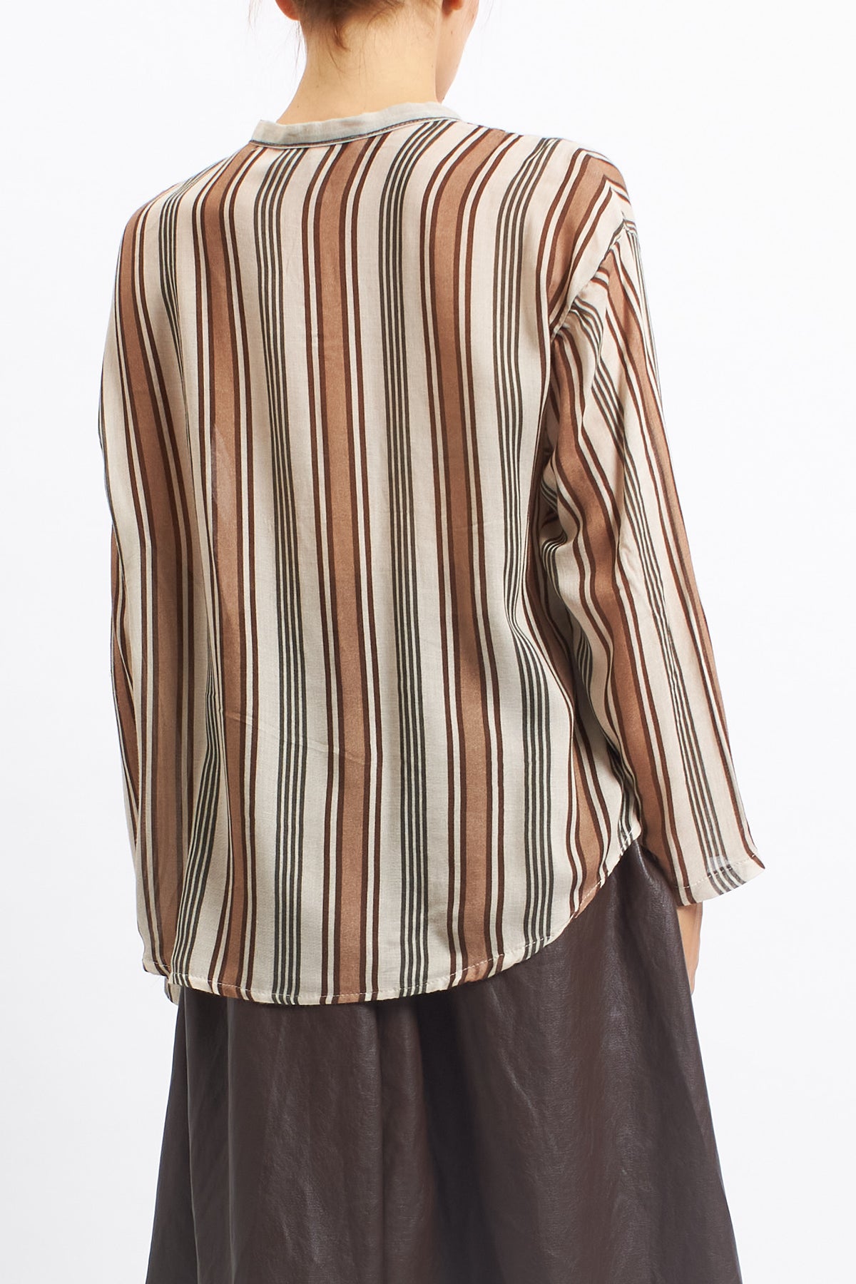 Camicia in lana con fiocco