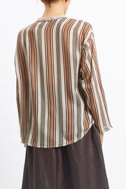 Camicia in lana con fiocco