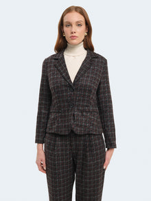 Giacca slim fit pied de poule