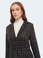 Giacca slim fit pied de poule