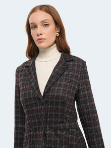 Giacca slim fit pied de poule