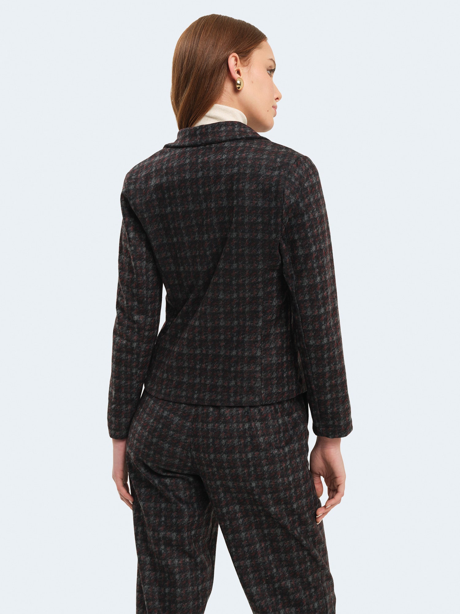 Giacca slim fit pied de poule