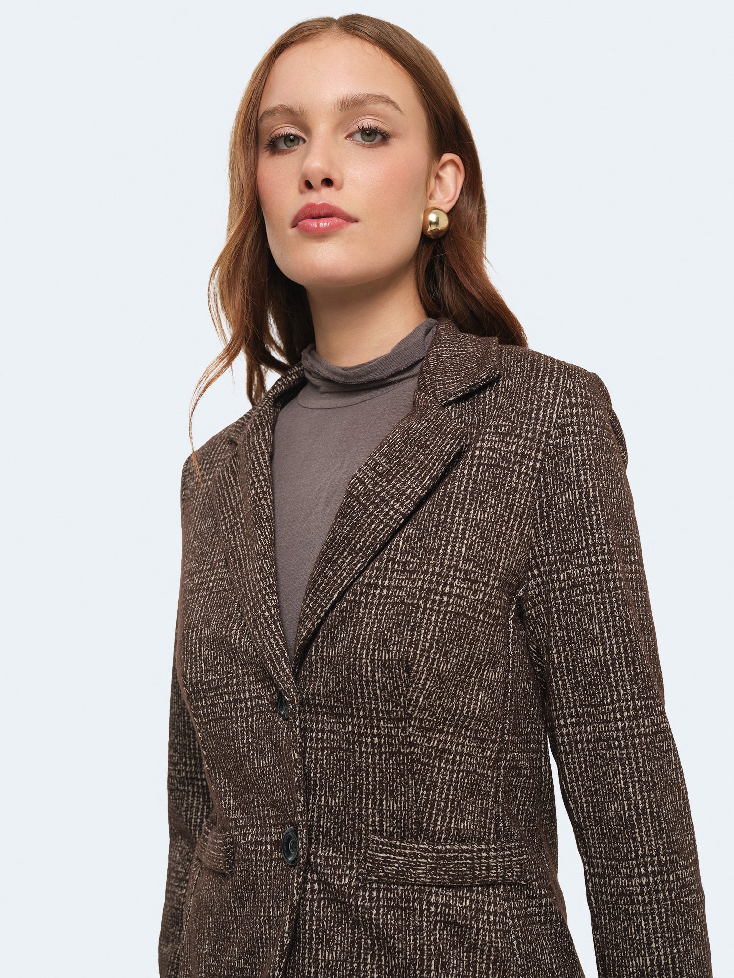 Giacca slim fit principe di galles