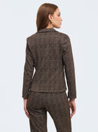 Giacca slim fit principe di galles