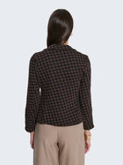 Blazer slim fit a scacchi