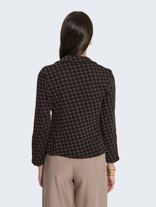 Blazer slim fit a scacchi