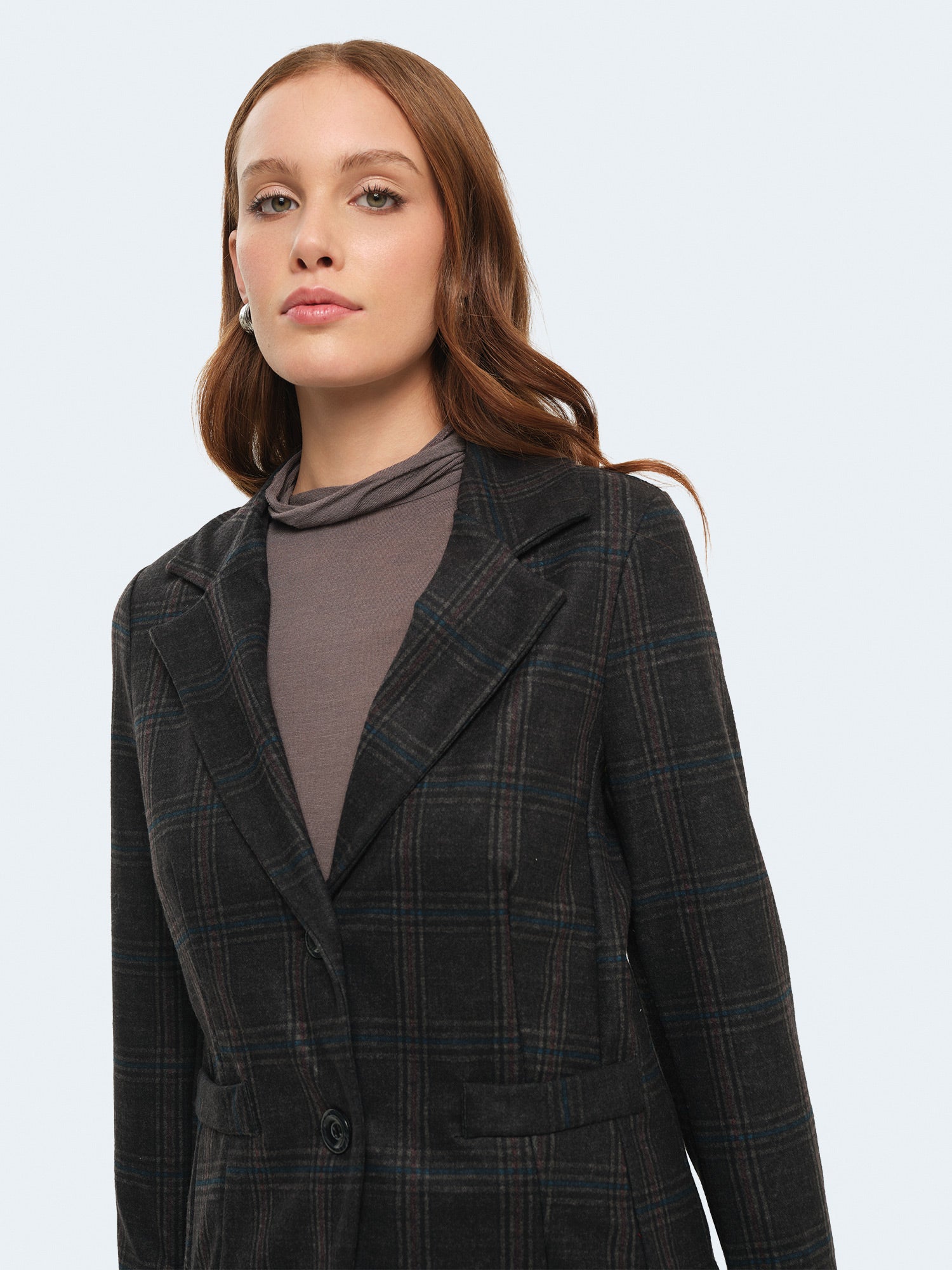 Giacca slim fit principe di galles