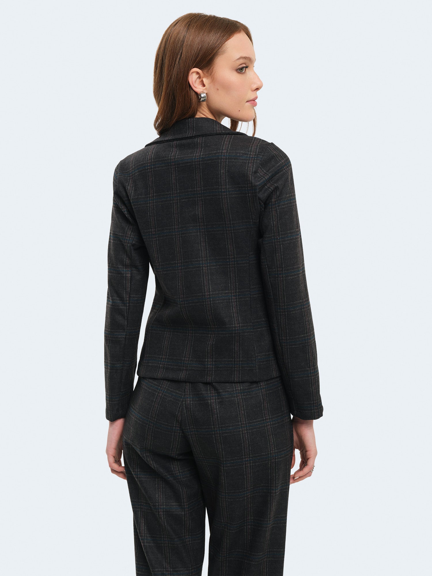 Giacca slim fit principe di galles