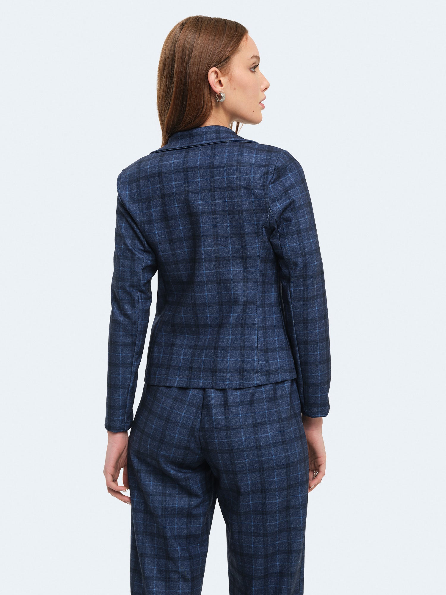 Giacca slim fit a quadri