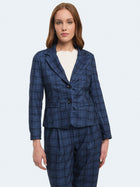 Giacca slim fit a quadri