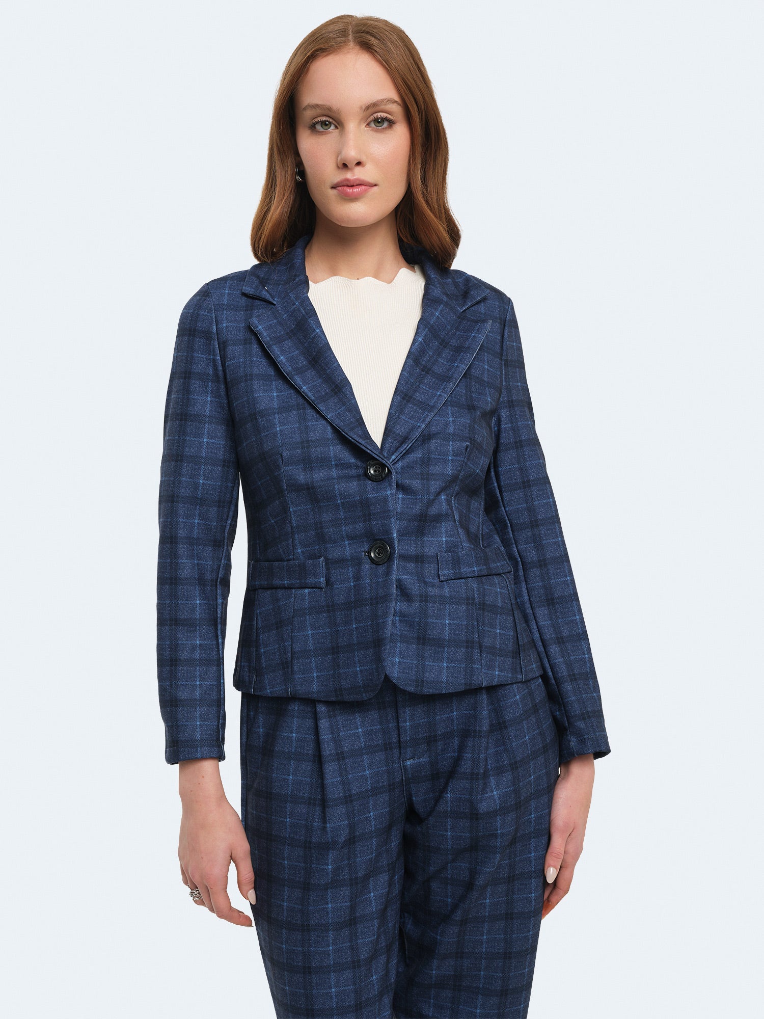 Giacca slim fit a quadri