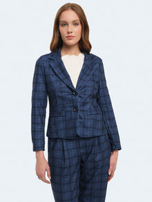 Giacca slim fit a quadri