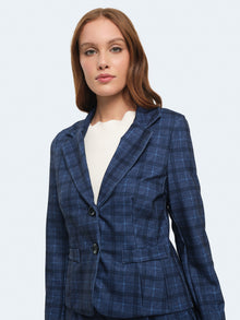 Giacca slim fit a quadri