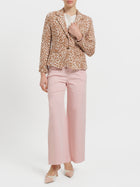 Giacca jacquard animalier