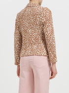 Giacca jacquard animalier