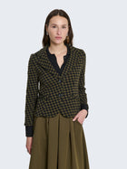 Blazer slim fit a scacchi