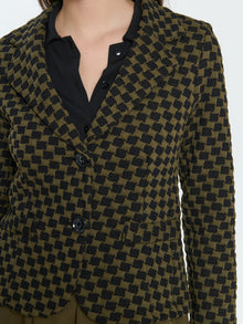 Blazer slim fit a scacchi