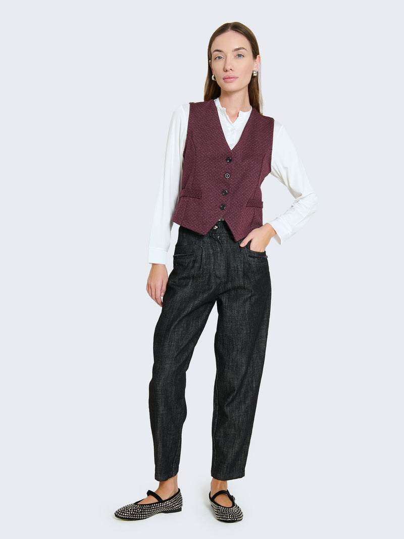 Pantaloni balloon in denim