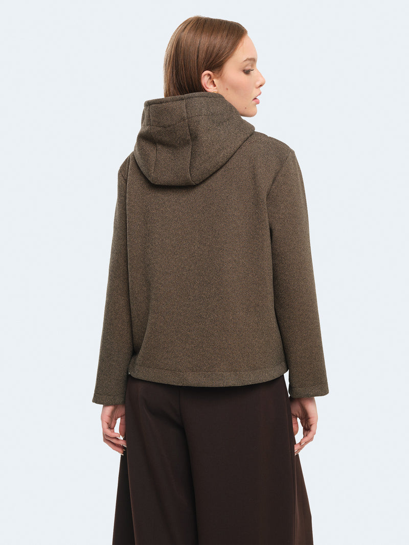 Cappotto con cappuccio