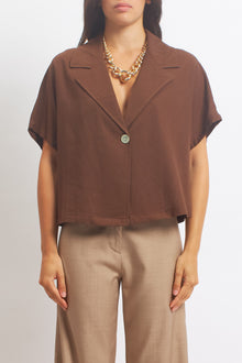Giacca oversize con bottone
