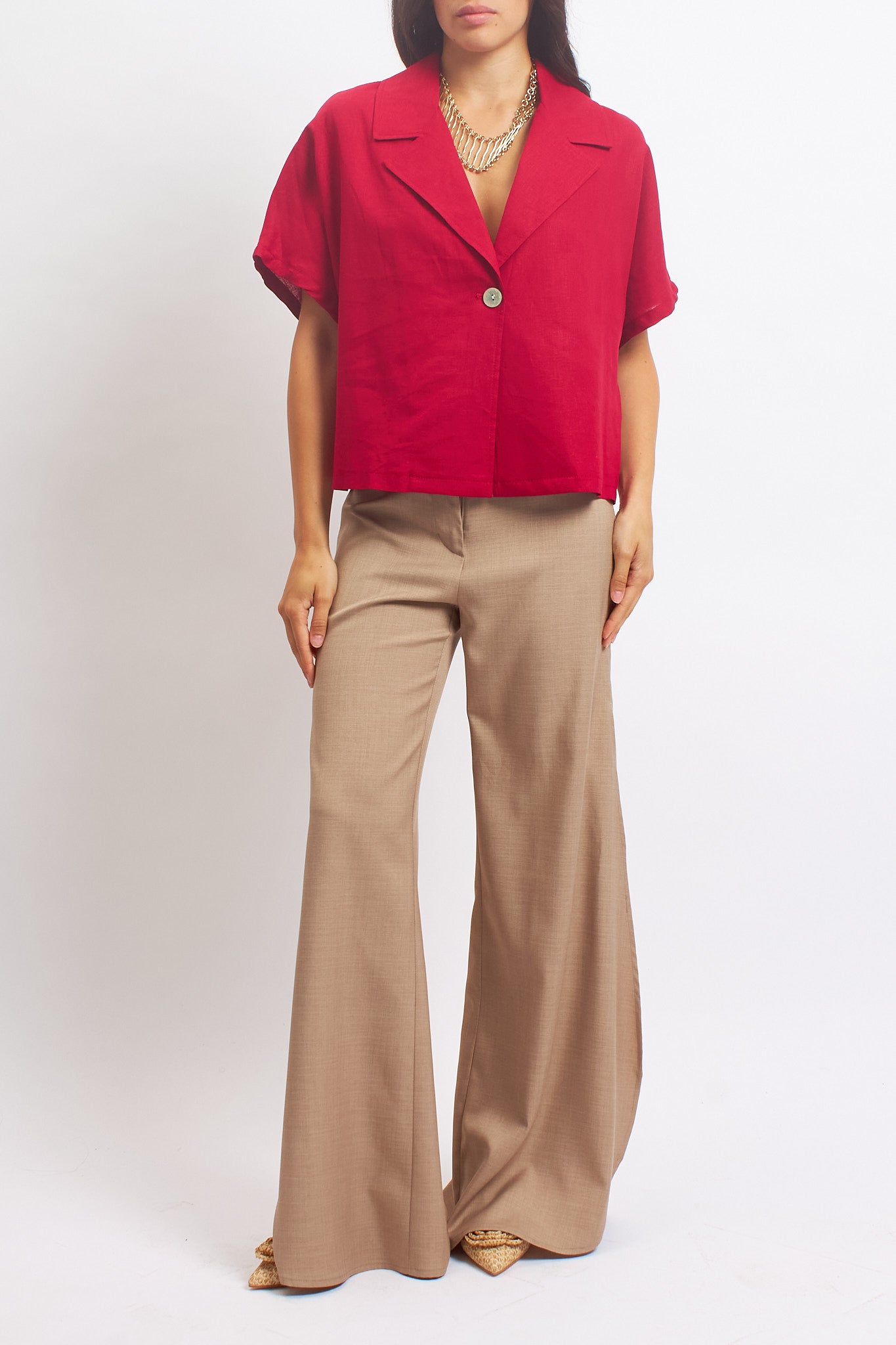 Giacca oversize con bottone