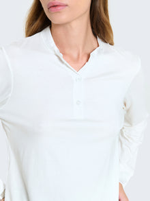 Maglia a maniche lunghe con dettagli in raso