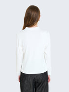 Maglia a maniche lunghe con dettagli in raso