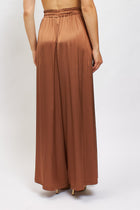 Pantalone palazzo in raso con coulisse