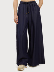 Palazzo trousers with drawstring