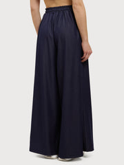 Palazzo trousers with drawstring