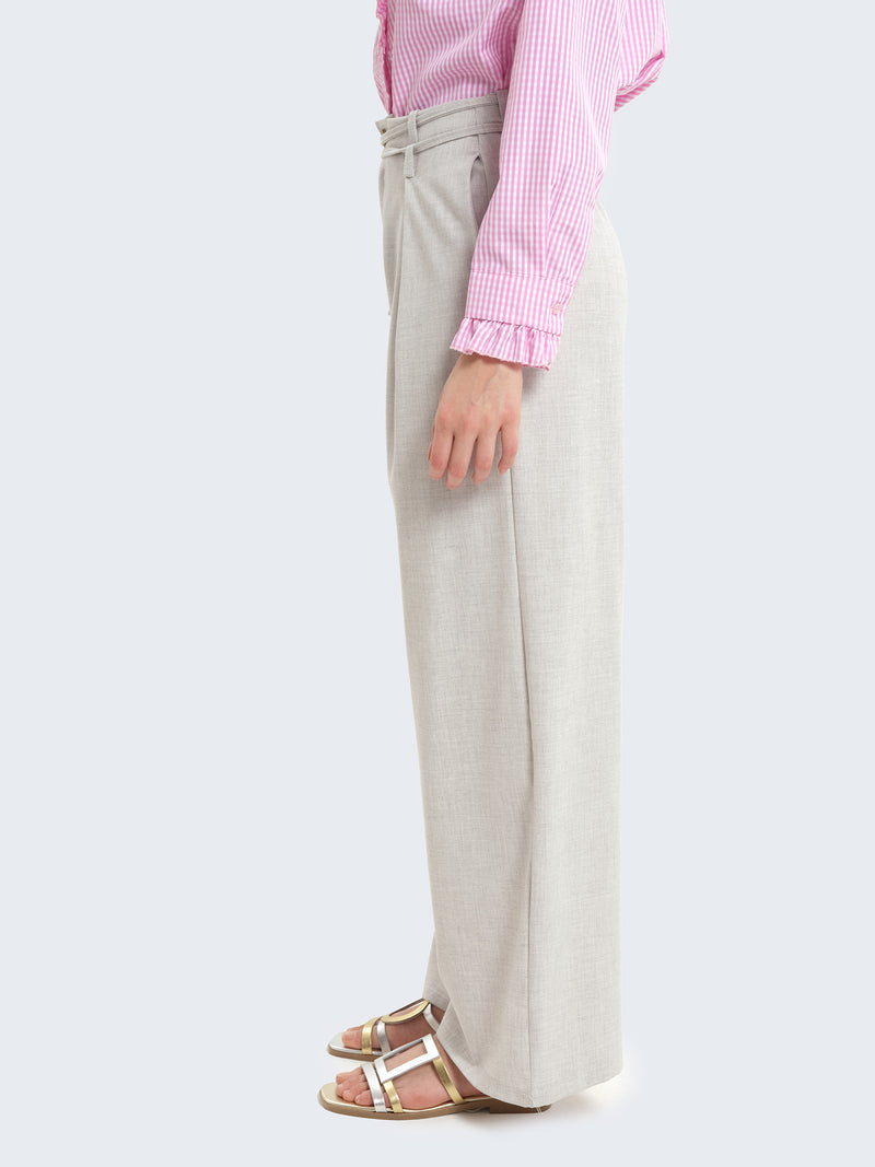 Pantaloni palazzo con lacci