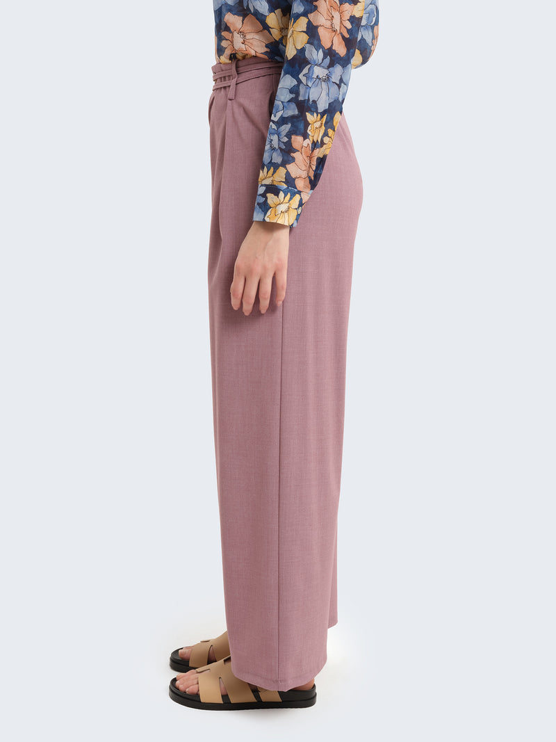 Pantaloni palazzo con lacci