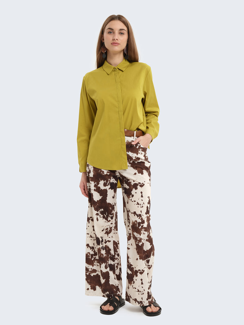 Camicia Popeline Tinta Unita