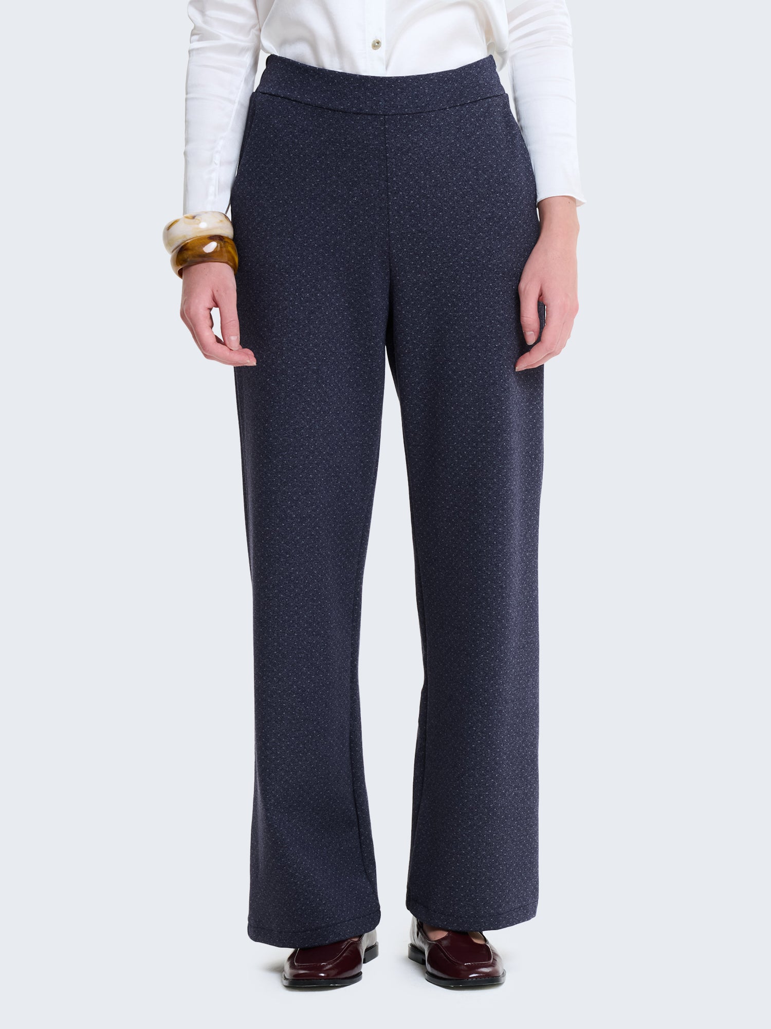 Pantaloni palazzo a pois