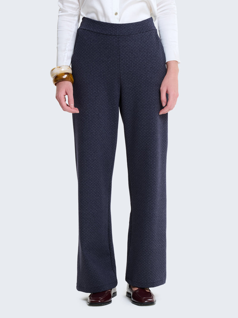 Pantaloni palazzo a pois
