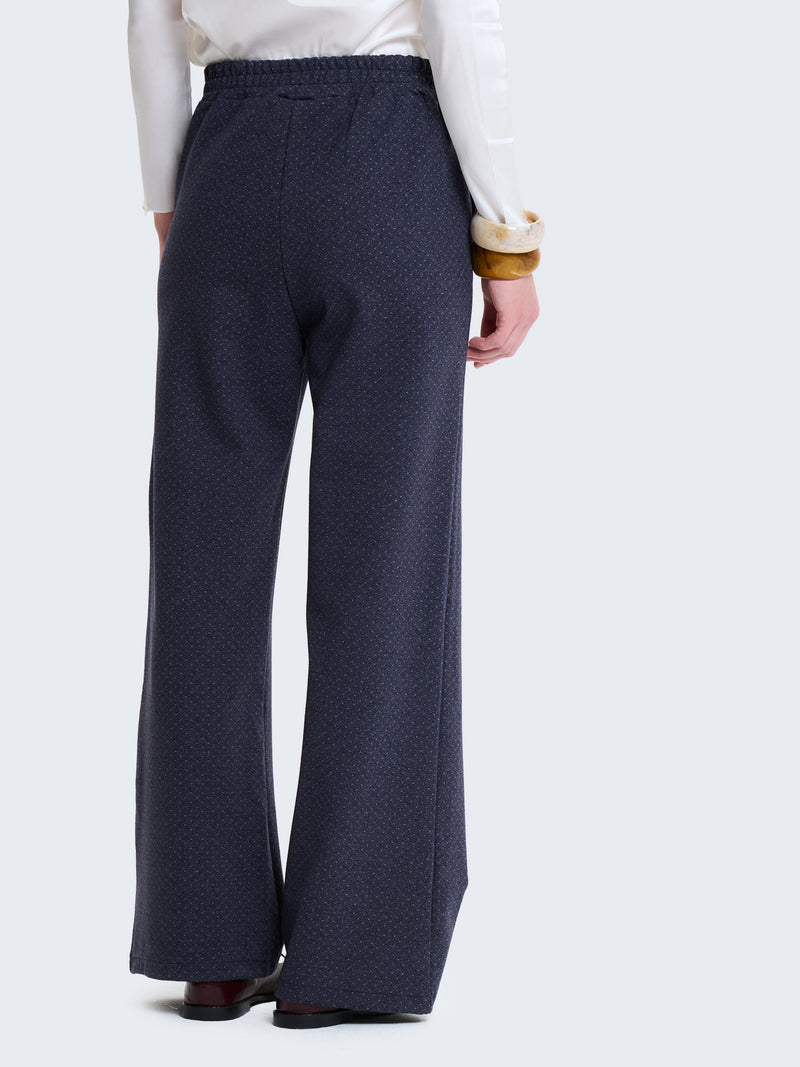 Pantaloni palazzo a pois