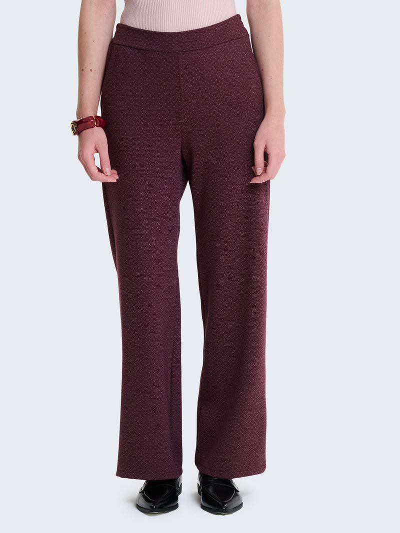 Pantaloni palazzo a pois