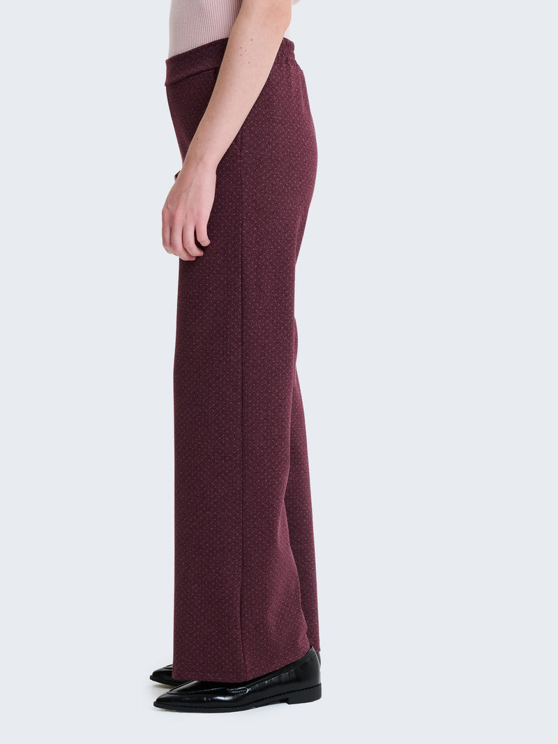 Pantaloni palazzo a pois