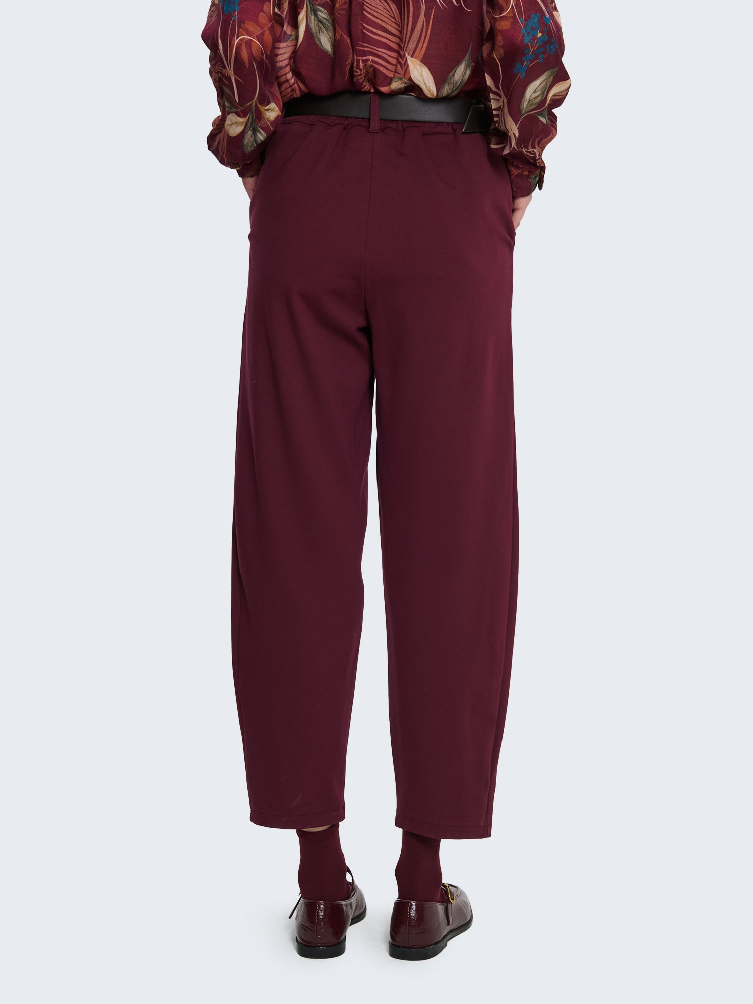 Pantaloni balloon punto milano