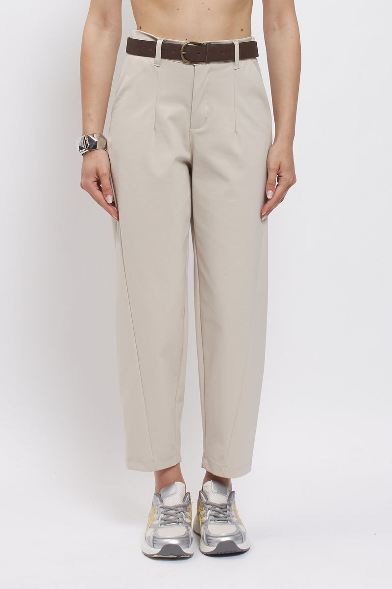 Pantaloni barrel punto milano